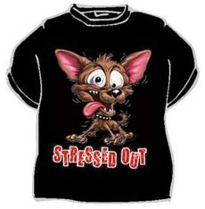 Tričko Stressed out pes