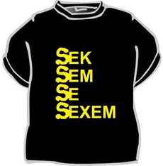 Tričko Sek sem se sexem