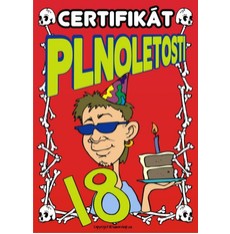 Certifikát plnoletosti (kluk)
