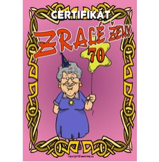 Certifikát zralé ženy 70