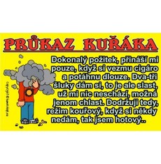 Průkaz Průkaz kuřáka