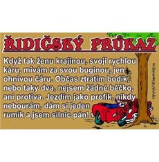 Průkaz Řidičský průkaz