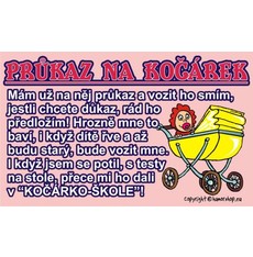 Průkaz Průkaz na kočárek