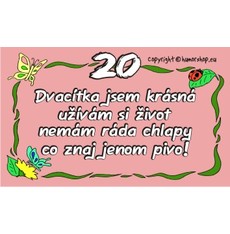 Průkaz 20 pro ženu