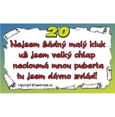 Průkaz 20 pro muže
