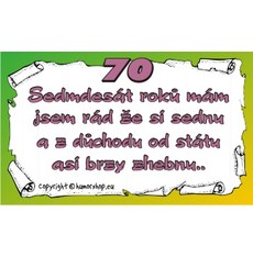 Průkaz 70 pro muže