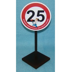 Značka 25 Starosti hoď za hlavu