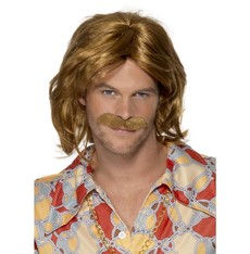 Paruka Super Trouper hnědá