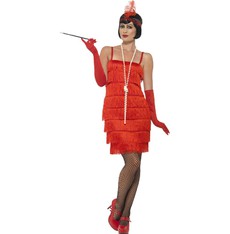 Kostým Flapper krátké šaty charleston červené