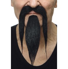 Knír a bradka čaroděj černá