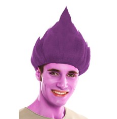 Paruka Troll purpurová