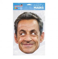 Papírová maska Nicolas Sarkozy
