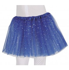 Dětská sukně s hvězdičkami modrá