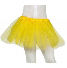 Dětská sukně s hvězdičkami žlutá